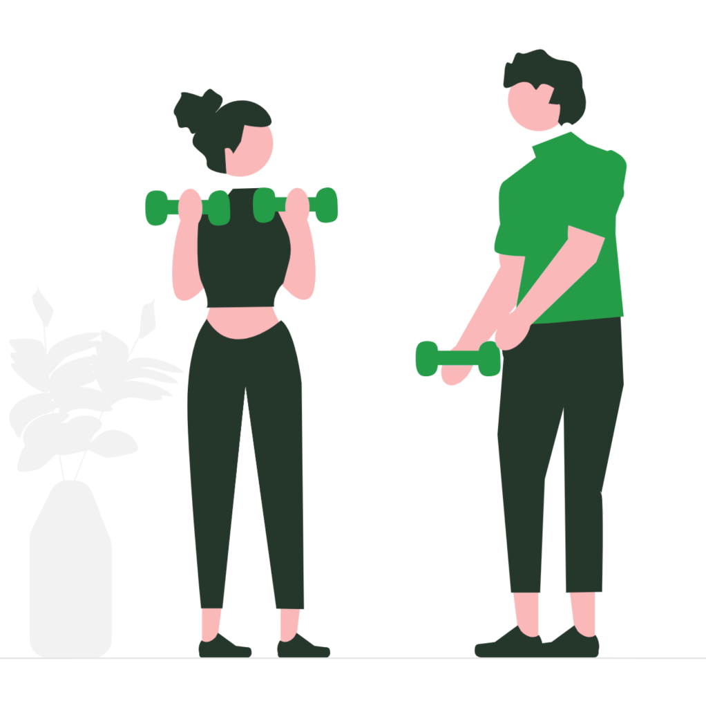 Illustration of a woman sitting cross-legged beside a large green heart with plants growing inside, symbolizing stored emotional energy within the body.