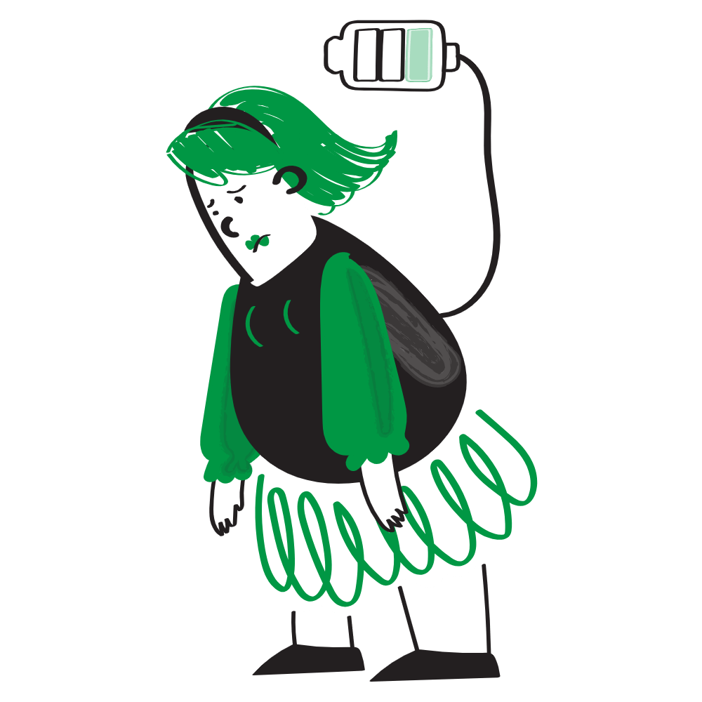 Illustration of a person weighed down by emotional burden, showing how fatigue, pain, and illness can reflect unspoken emotional struggles.