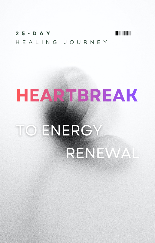 Printable journaling prompts for heartbreak recovery — writing therapy cards from Relieve App’s Heartbreak to Energy Renewal journey for emotional healing and calm